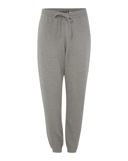 lyle and scott grey tracksuit bottoms