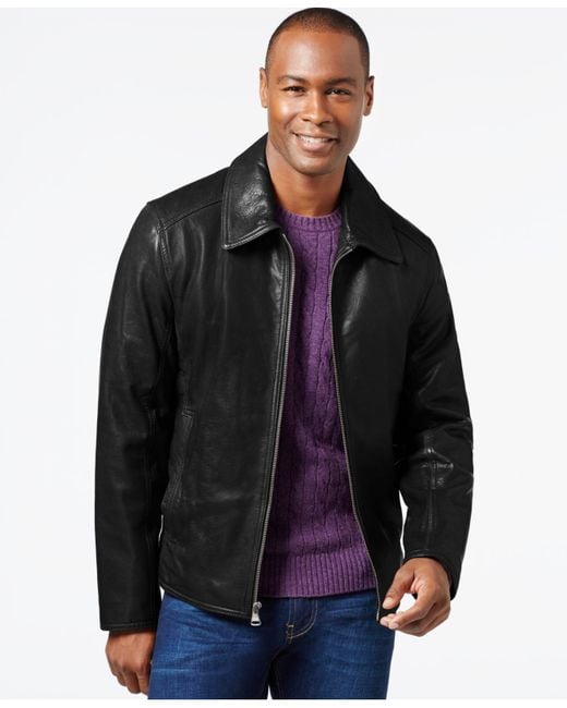 marc new york men's leather jacket
