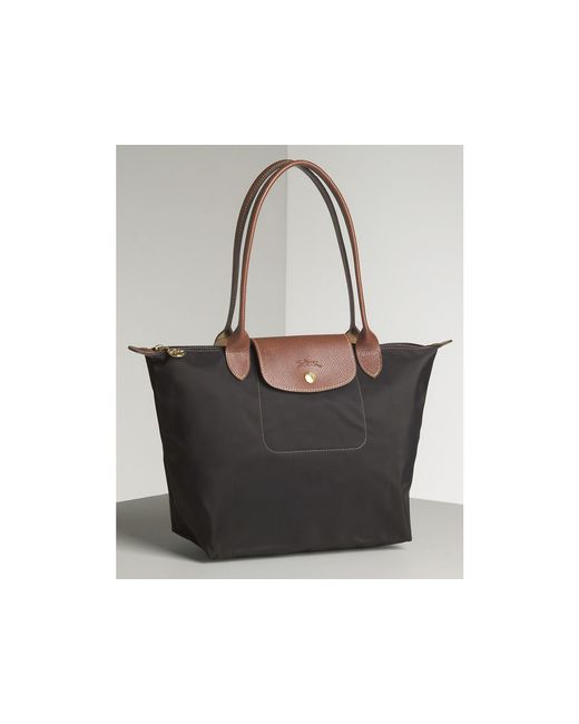 Longchamp Le Pliage Medium Shoulder Tote in Silver (Sunshine) Lyst