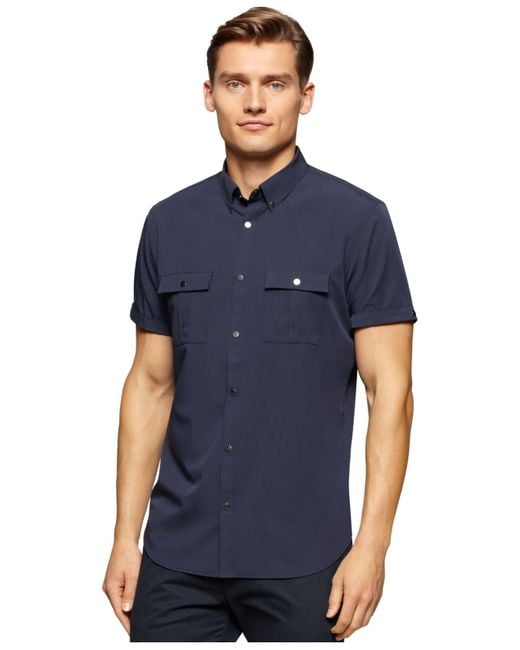 two pocket short sleeve shirt