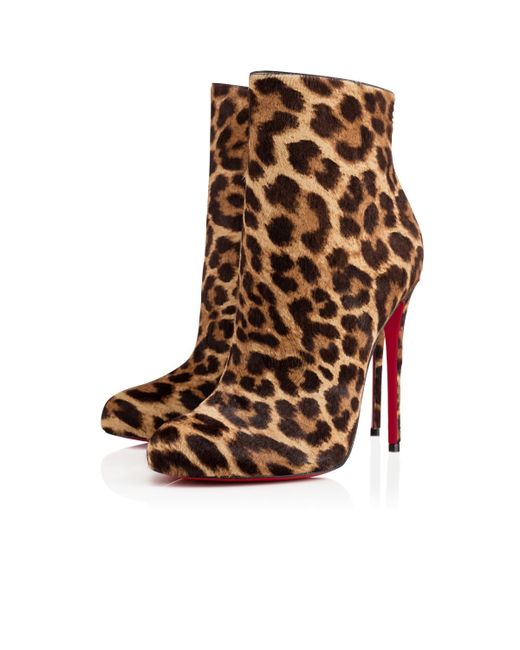 leopard louboutin booties