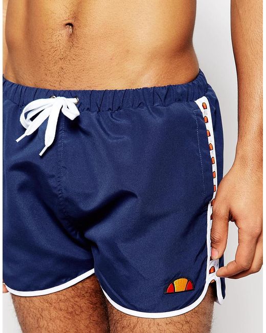 Download Ellesse Swim Shorts With Taping Exclusive To Asos in Blue ...