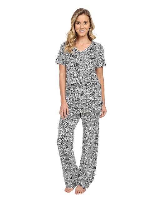 Vera bradley Knit Pajama Set in White (Camocat White) - Save 19% | Lyst