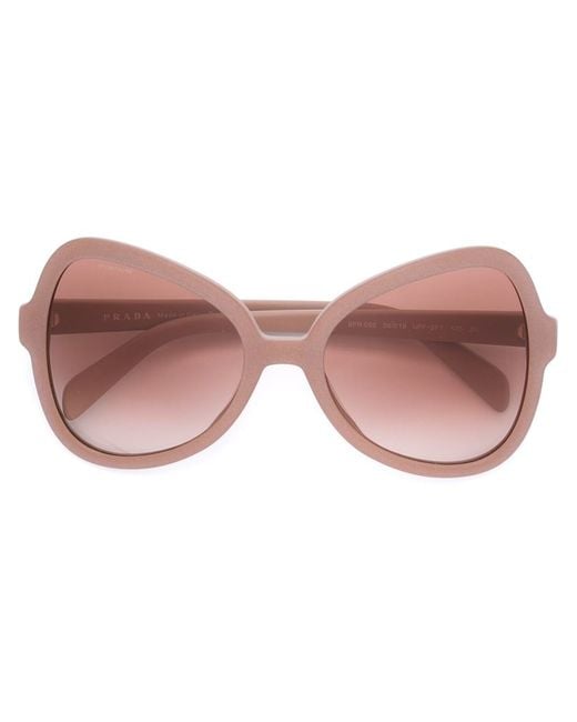 Prada Cat Eye Frame Sunglasses in Pink - Save 27% Lyst