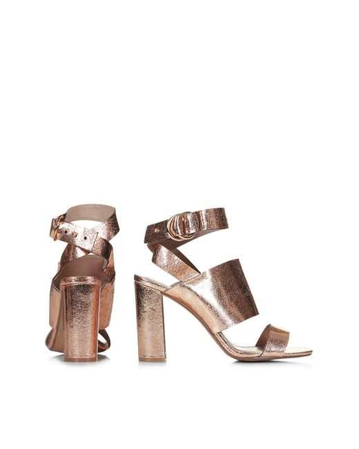 topshop gold sandals flat