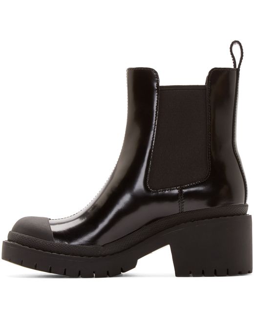 Marc by marc jacobs Black Platform Chelsea Boots in Black | Lyst