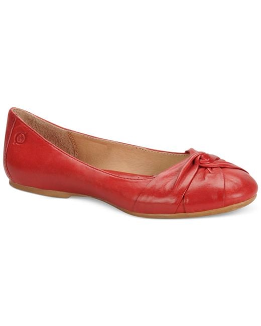 macys red flats