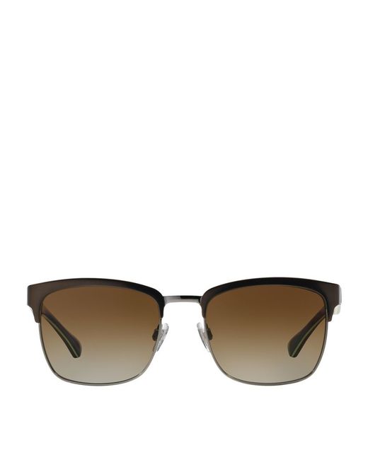 Dolce & gabbana Thin Wayfarer Sunglasses in Brown for Men