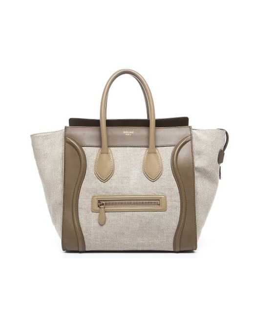 celine phantom bag for sale - celine tote bag in lambskin and canvas