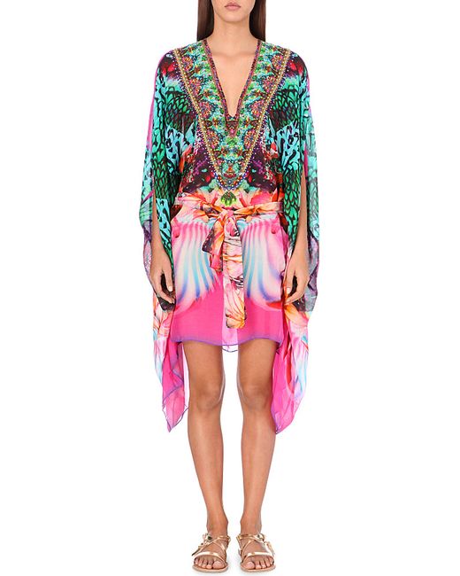 for silk kaftan Women's,  Camilla Utopia Awakened   Kaftan, Floral Awakened Lyst Silk