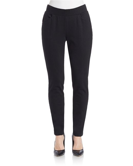 Eileen fisher Petite Elasticwaist Dress Pants in Black Lyst