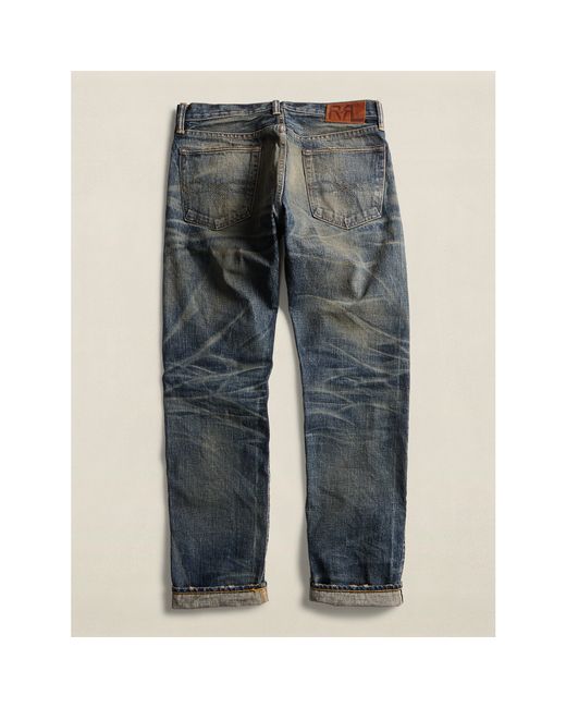 rrl straight fit selvedge jean