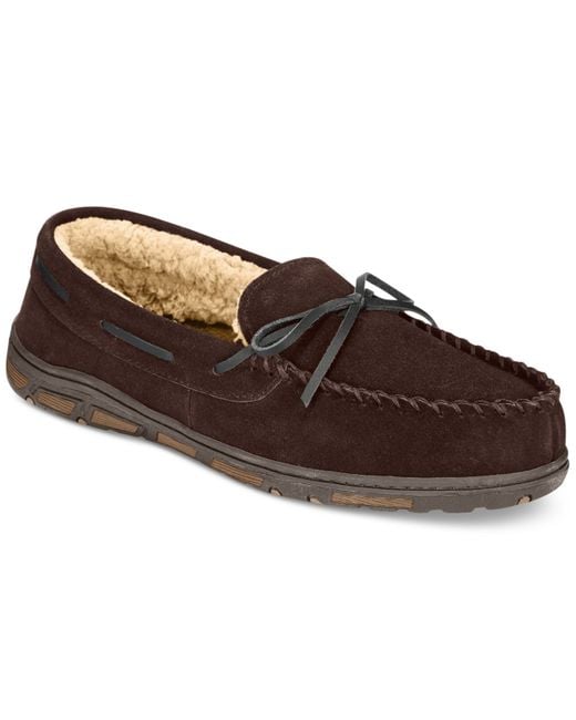 mens lined moccasins