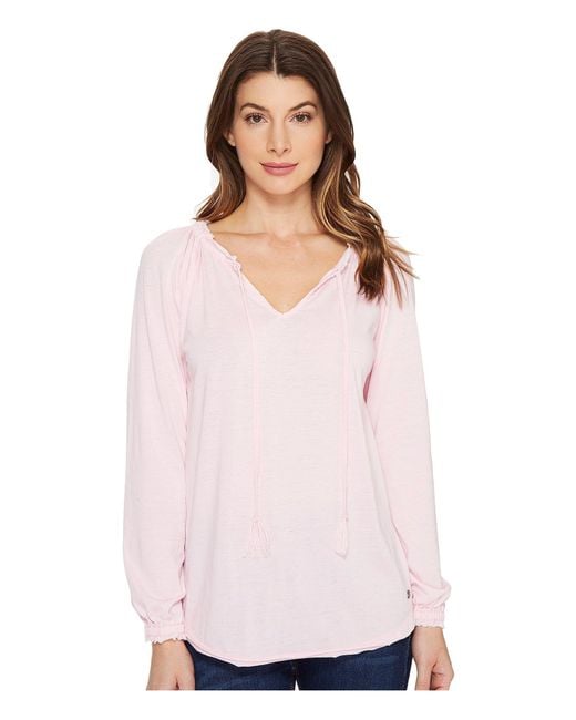 cropped peasant tee