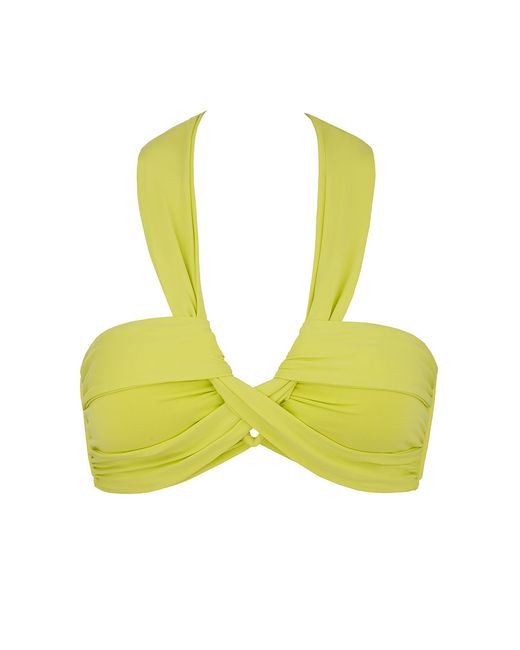 Seafolly Goddess Bandeau Top in Yellow (Chartreuse) | Lyst