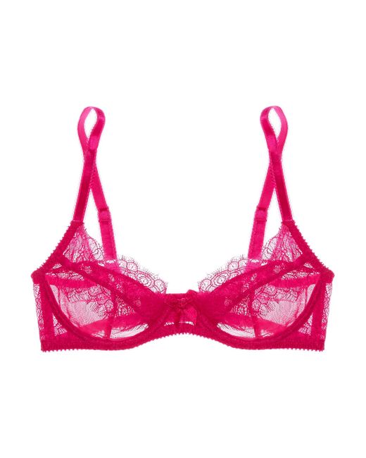 L'agent by agent provocateur Adlina Embroidered Lace Balconette Bra in ...