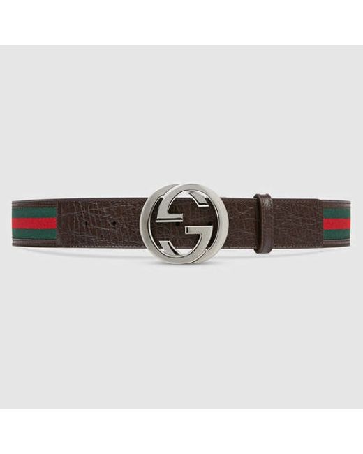 mens green gucci belt