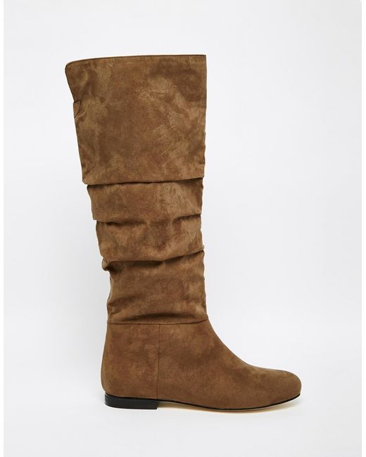 flat slouch boot