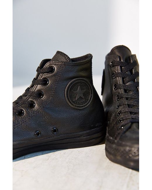 converse high top brown leather