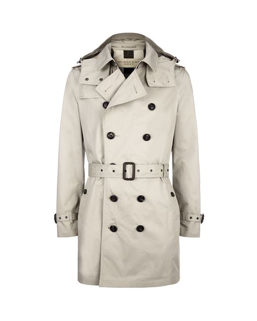 Burberry Delsworth Cotton Trench Coat in White for Men | Lyst