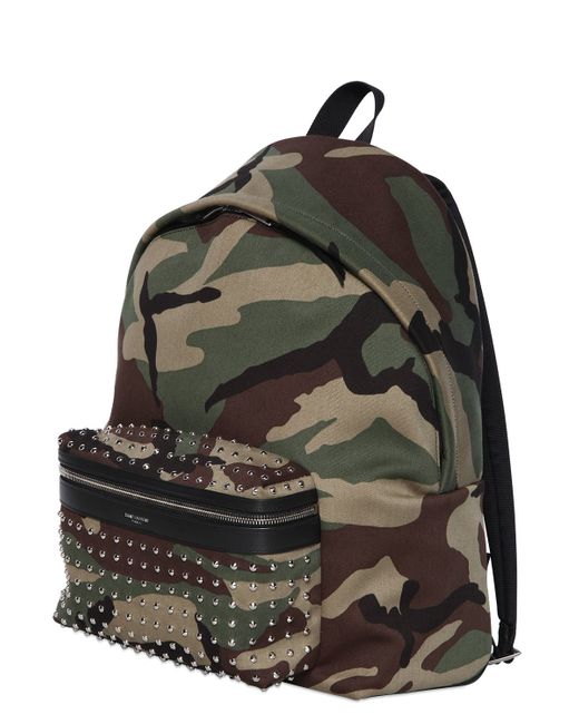 ysl multicolour cotton backpack  