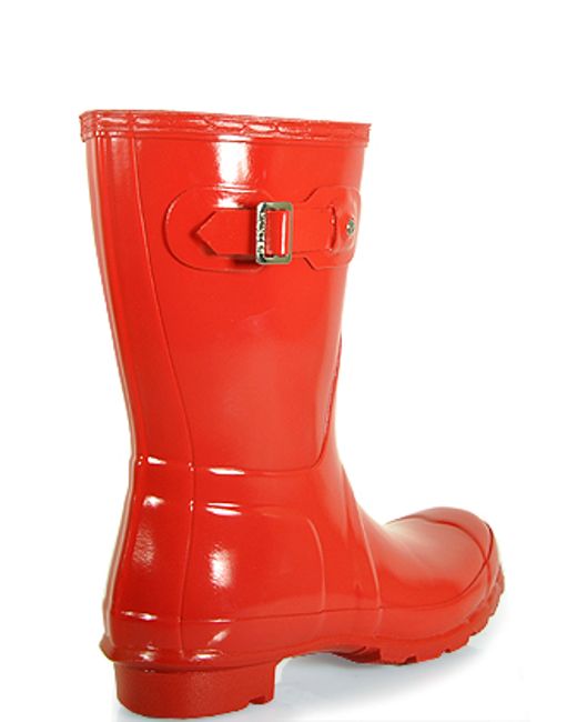Hunter Rubber Rain Boot in Red Lyst