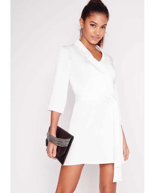 References Blazer Dresses. Look the business in our range of boss girl blazer dresses to slay your and beyond. The ultimate in workwear dressing, shop everything from slick blazer dresses in soft satin fabrics, or embrace all things power dressing in our range of 80's inspired tuxedo dresses.