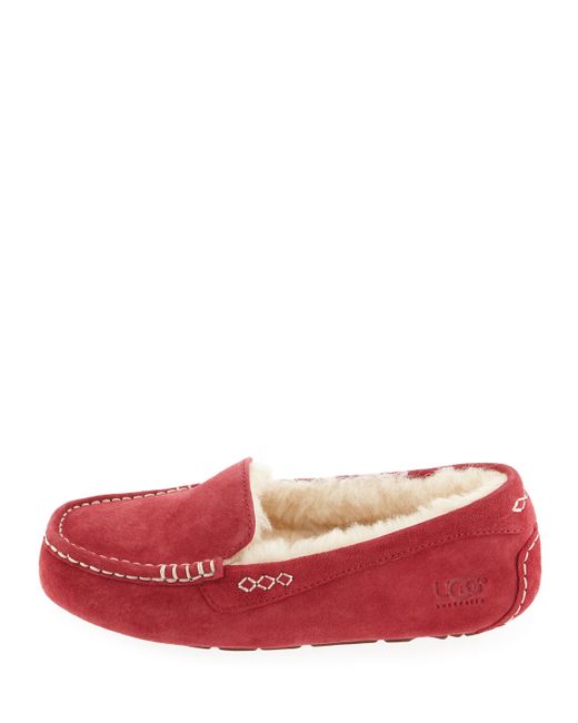 purple ugg slippers ugg ansley moccasin slippers in purple wine lyst purple ugg slippers ugg ansley moccasin slippers in purple wine lyst