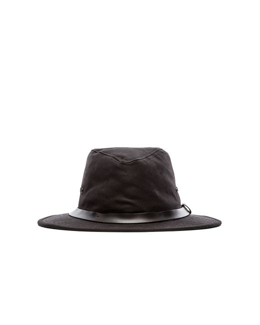 Filson Tin Cloth Packer Hat in Black for Men Lyst