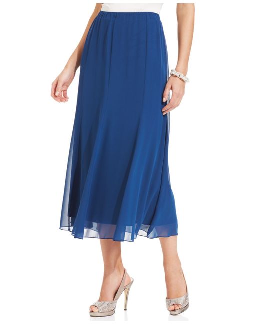 chiffon evening skirt