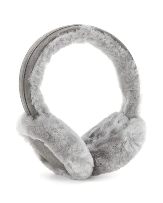 Ugg Wired Shearling Earmuffs in Gray (grey) Lyst