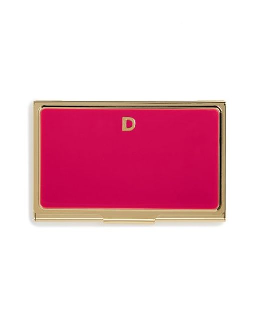 Kate spade 'one In A Million' Business Card Holder in Red (D) | Lyst