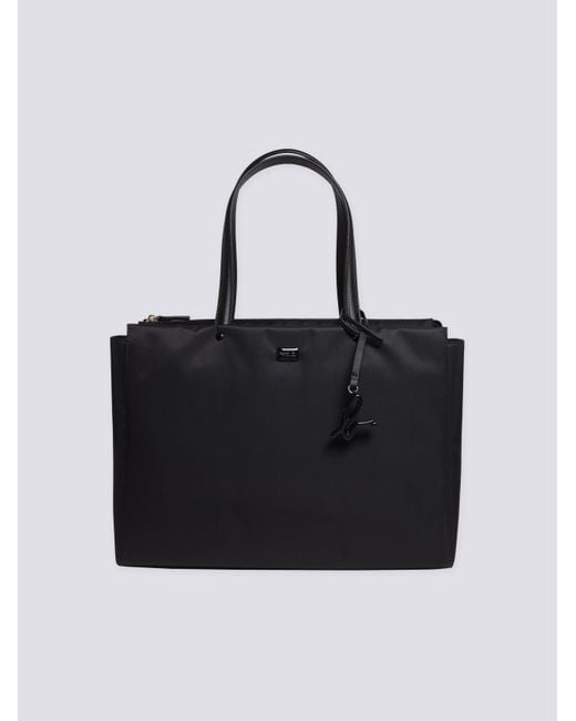Lyst Agnes B Black Zipped Canvas Handbag In Agnes B Black Zipped Canvas Handbag Lyst