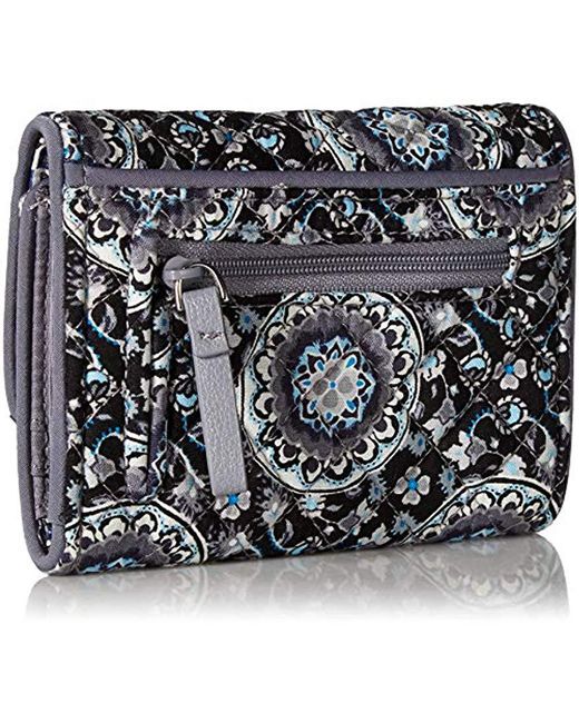 Lyst Vera Bradley Iconic Rfid Riley Compact Wallet, Signature Cotton