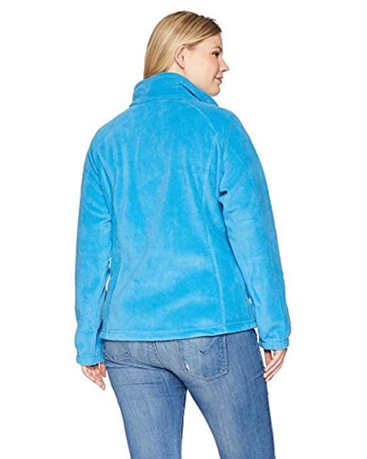 womens plus columbia fleece jacket