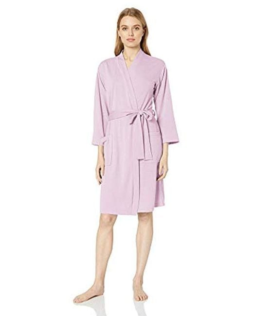 Download Lyst - N Natori French Terry Knit Robe in Purple