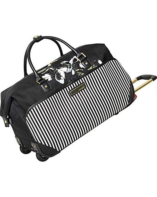 vince camuto black and gold luggage