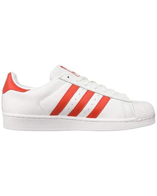 adidas Originals Superstar Shoes Running, White/active Red/black, 5 M ...