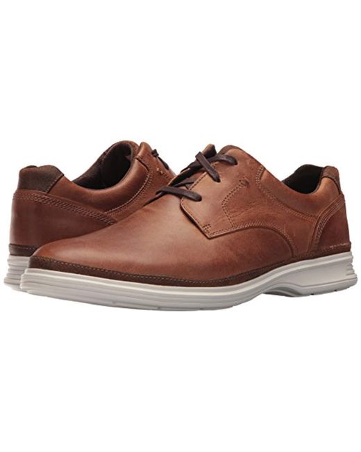 Lyst - Rockport Dressports 2 Go Plain Toe (black) Men's Shoes in Brown ...