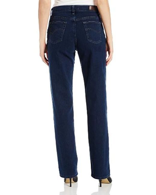 Lyst - Lee Jeans Petite Relaxed Fit Straight Leg Jean in Blue