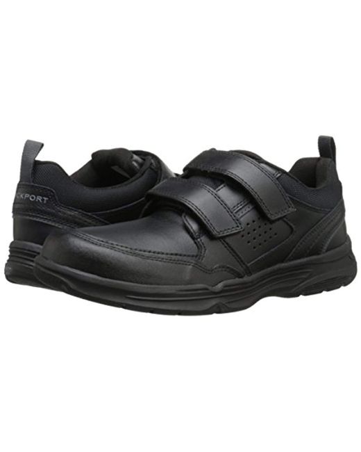 black shoes with velcro straps