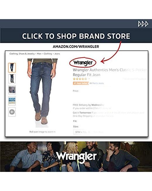 wrangler authentics men's regular fit comfort flex waist jean