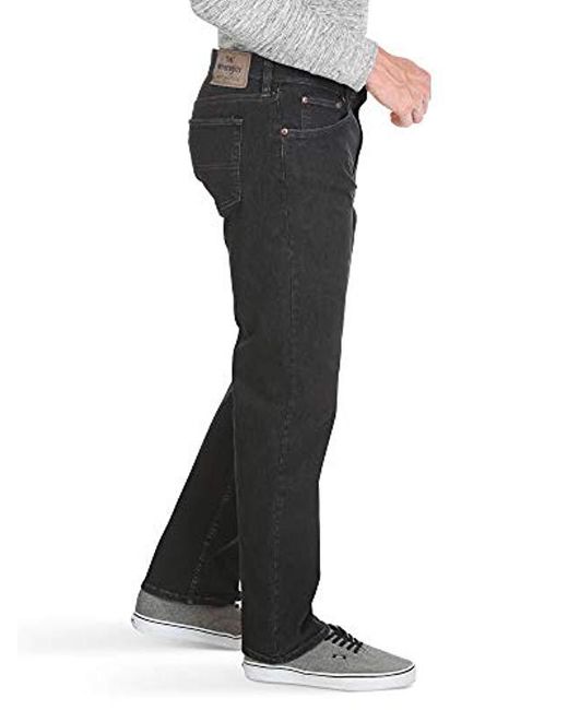 wrangler men's relaxed fit comfort flex waist jean