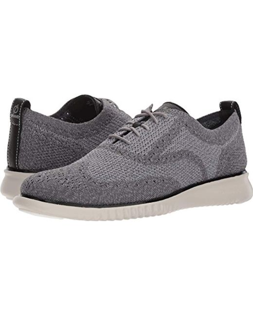 Cole Haan 2.0 Zerogrand Stitchlite Oxford in Gray for Men - Lyst