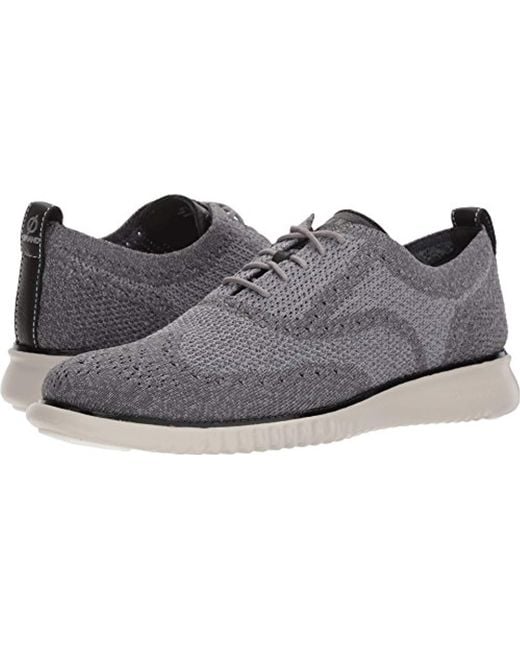 Cole Haan 2.0 Zerogrand Stitchlite Oxford In Gray For Men - Lyst