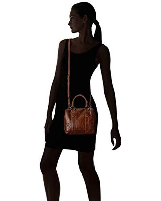 Frye Melissa Mini Leather Crossbody Tote Bag