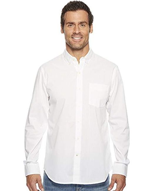 Lyst - Dockers Comfort Stretch No Wrinkle Long Sleeve Button Front ...