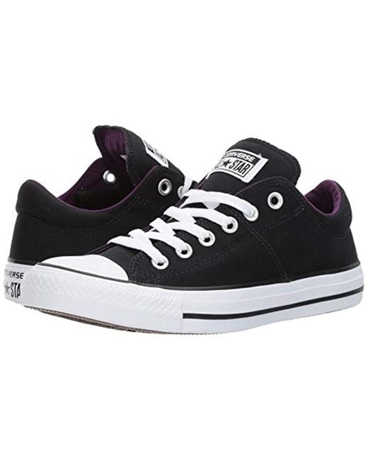 converse black purple
