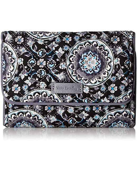 Lyst Vera Bradley Iconic Rfid Riley Compact Wallet, Signature Cotton