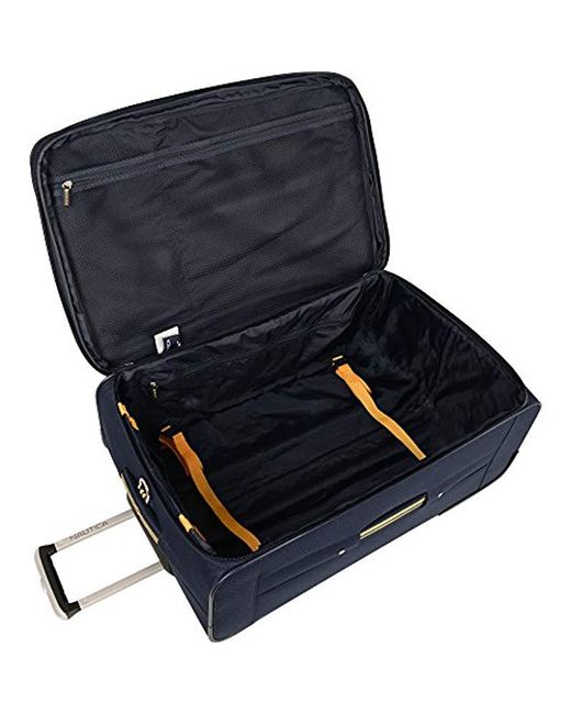 Navy/Yellow Nautica CarryOn Expandable Spinner Luggage
